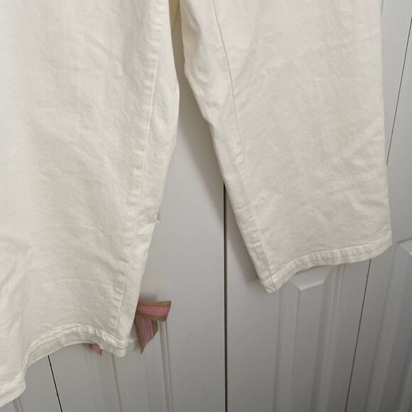 Madewell The Curvy Emmett Wide-Leg Jeans in Tile White: Welt Pocket Edition Whit - Picture 5 of 12